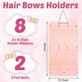 thumbnail image 2 of Fulier Hair Bows Holder for Girls Bow Organizer Storage Hair Clip Bows Headband Organizer Accessory Storage，1PCS, Pink, 2 of 6
