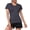 Dark Gray, variant on Womens Summer Tops V Neck Short Sleeve Moisture Wicking Athletic Sport Activewear Top Workout Daily Attire