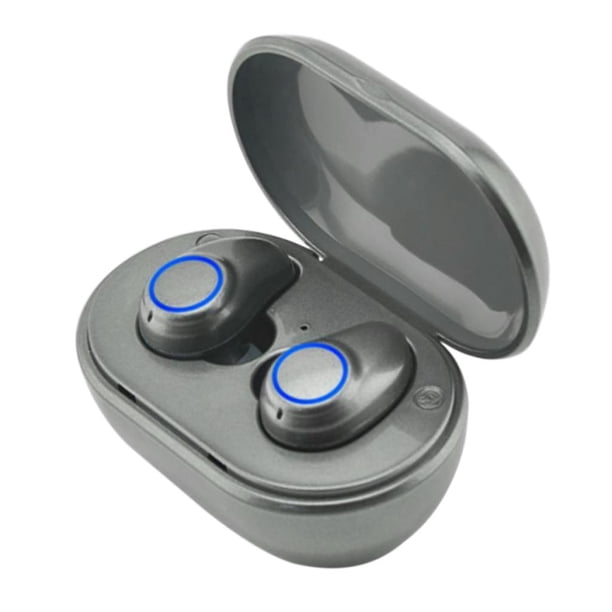 Auricular Bluetooth Toque Biaural Real Inalámbrico Estéreo Auricular Bluetooth Gris Baoblaze Auriculares inalámbricos Bluetooth