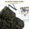thumbnail image 6 of Phocas Clip in Hair Extensions Black Long Wavy Natural Good Connectivity for Women(23inch,4pcs), 6 of 6