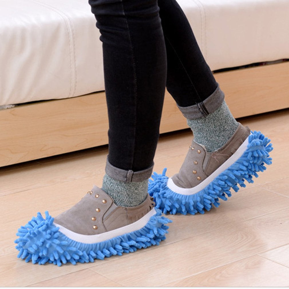 Chenille Micro Fiber Slipper Shoe Cover Slippers Mop Floor Dust