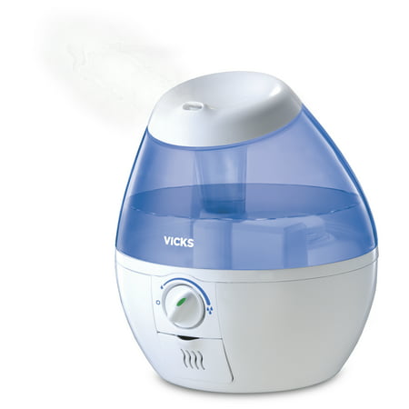 Vicks Mini Filter-Free Cool Mist Humidifier, White, (Best Humidifier For Hot Air Furnace)