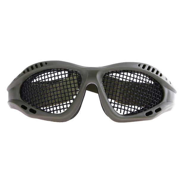 Tmvgtek Gafas Tácticas De Malla Metálica Protección Para Los Ojos Gafas Resistentes A Los Golpes (Verde) Tmvgtek suministros de caza