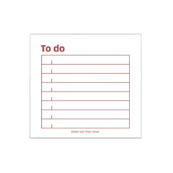 VKLU To-Do List Sticky Notes, 2.95x2.95 Daily Task Planner Pads, 80g Thick Paper No Bleed Self-Stick Memo Notes for Office Desk Calendar Reminders
