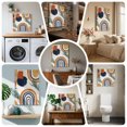 thumbnail image 6 of Ships Next Day Canvas Wall Art 12"x16",Bohemian Nordic Wood Framed Canvas Print Painting,Abstract Art Coconut Palm Leaves Ready to Hang Small Picture Wall Decor for Home Bathroom Hallway Dining Room, 6 of 9