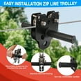 thumbnail image 6 of GYZJ Zipline for Backyard Kids and Adults,Outdoor Kids Play Equipment,Quick Tightening Zip Lines(250FT), 6 of 9