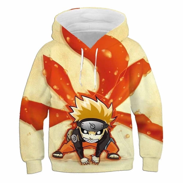 2023 Naruto Cosplay disfraz para niños Anime Ninja Hoodie dibujos animados Cool Hoodie Top Halloween regalo de cumpleaños para niños Gift130 zhangyuxiang CONDUJO