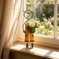 thumbnail image 5 of Garden Planter Statue,Vintage Painted Iron Character Figurine Detachable Small Metal Bucket Stable Round Base,Outdoor Fleshy-leaved Plant Flower Pot for Yard Patio Flower Bed Layout, 5 of 7
