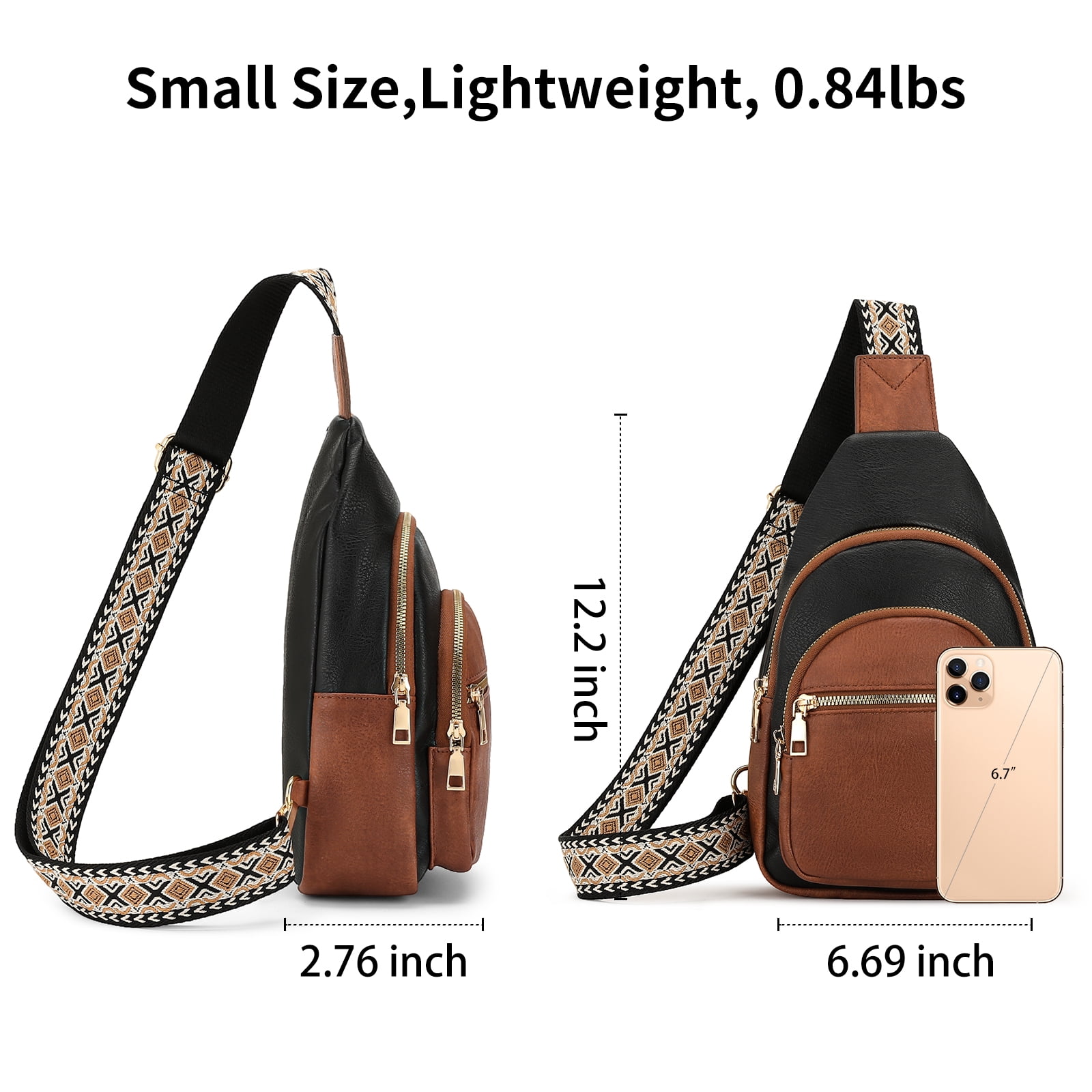 Falan Mule Sling Bag Crossbody Bags for Women Fanny Packs for Women Chest Bag for Work Shopping