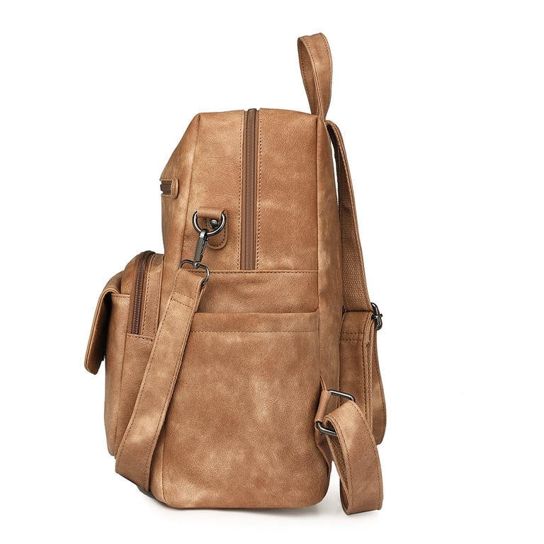 Womens Backpack Purse Fashion Pu Leather Anti-theft Large  display picture 3