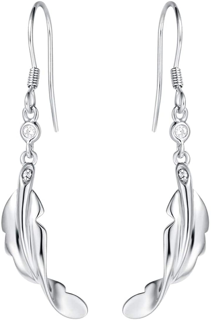 925 Sterling Silver Polished Knot Dangle Earrings