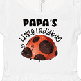 thumbnail image 4 of Inktastic Papa's Little Ladybug Girls Baby Dress, 4 of 5