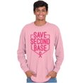 thumbnail image 5 of Breast Cancer Awareness Save Second Women's Long Sleeve T Shirt Brisco Brands M, 5 of 6