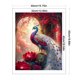 thumbnail image 2 of Hilo de bordar de algodón completo, 11CT, estampado de flor de pavo real, punto de cruz, 40x50cm, 2 of 9