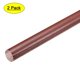 thumbnail image 1 of Varilla redonda de plástico, diámetro de 5/8", longitud de 20", barra redonda de fenolico marrón, varilla de plástico de ingeniería, 2 piezas, 1 of 5