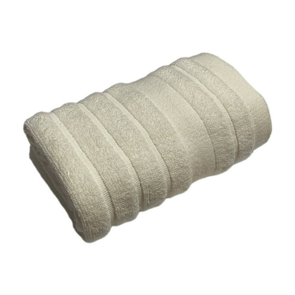 Lilixerw Hand Towel,Soft Cotton Absorbent Striped Decorative Hand Towels for Bathroom,White