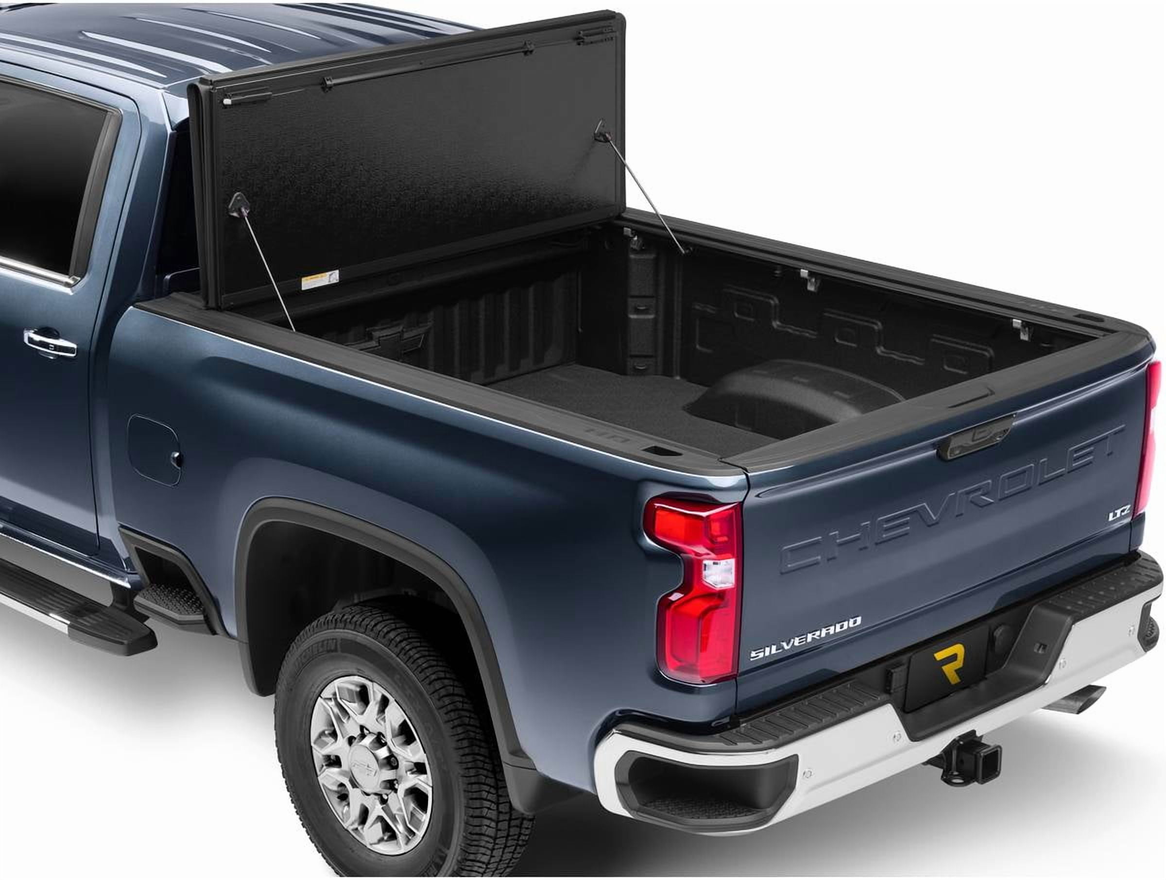RealTruck UnderCover Flex Hard Folding Tonneau Cover Fits 2007-2013 Chevy/GMC Silverado/Sierra 1500 w/ bed caps 6'7" Bed (78.7")