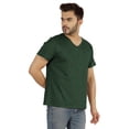 thumbnail image 3 of Inkmeso T-Shirt de Base à Col en V pour Homme, Manches Courtes, Uni, Coupe Régulière, en Coton, 3 of 7