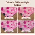 thumbnail image 7 of Design&I 6'x9' Washable Area Rug Pink Geometric Abstract Hexagon Honeycomb Interlocking Mosaic for Living Room, Family Indoor, Oversized Skid-Resistant, 7 of 7