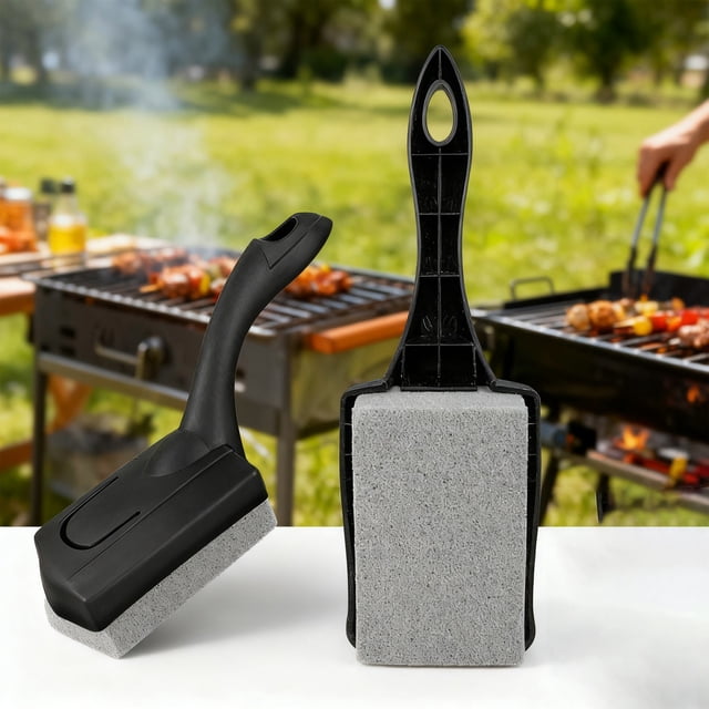 Outdoor Shaped BBQ Grill Brush With Ergonomic Handle For Grilling And Home Cleaning Barbecue Tool