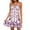 *Purple, variant on VBVC Women's Boho Floral Spaghetti Strap V Neck Dress , Ladies' Summer Ruffle Hem Swing Slip Dress , Casual Beach Vacation Mini Dresses For Women,Blue,S-2XL
