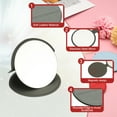 thumbnail image 3 of Uxcell Small Round Pocket Mirror for Purse, 3 Inch Stainless Steel Compact Makeup Mirror with Leather Case, Travel Mirror Handheld Mirror for Women, Girls, Purse, Gift(Grey), 3 of 7