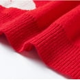 thumbnail image 4 of Warm Christmas Sweater for Men Casual Long Sleeve Pullover Tops Vintage Crewneck Knitted Sweaters Red M, 4 of 5
