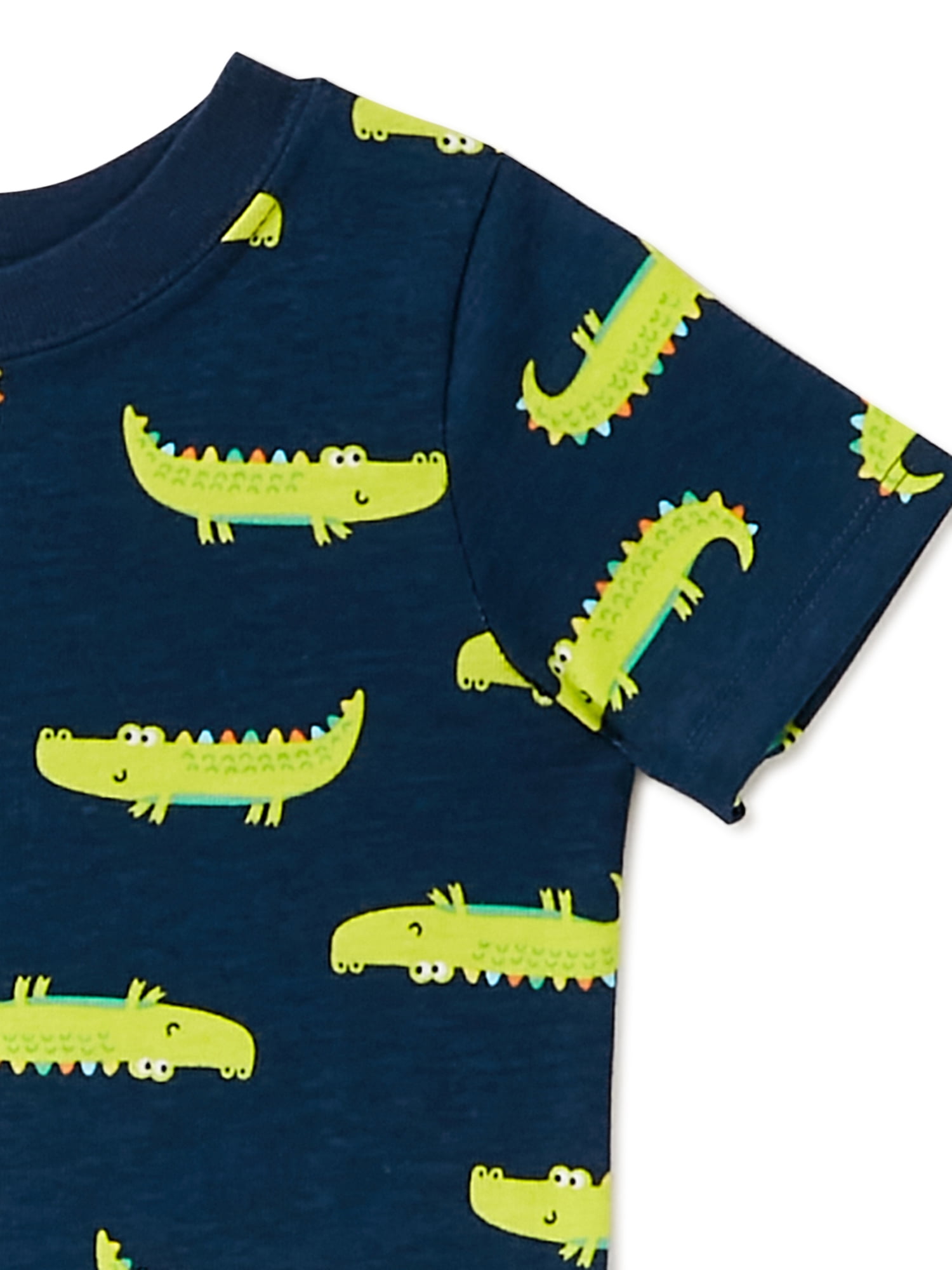 Garanimals Baby Boys' Alligator Print Short Sleeve Tee