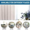 thumbnail image 4 of 100% Blackout Curtains for Bedroom 108 Inches Long Grommet Linen Face Full Light Blocking Curtain Drapes for Living Room Thermal Linen Look Curtains 2 Panels Set, 52" W x 108" L, Navy, 4 of 7