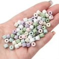thumbnail image 6 of U8MO 50pcs 6x5mm Cylinder Tube Shape Acrylic Plastic Loose Spacer Beads DIY Jewelry-Blue, 6 of 6