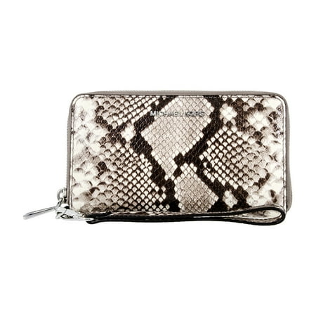 Michael Kors Jet Set Travel Snake-Embossed-Leather Phone Case 32H5STVE1N270