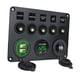 thumbnail image 3 of Panel de interruptor de 5 entradas Sunnimix con voltímetro Digital y USB 4.2A, 3 of 8