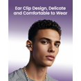 thumbnail image 2 of Restored mojawa StarClip Open-Ear Wireless Bluetooth Headphones, Clip-On Earbuds, 4D Panoramic Sound, Clear Calls, Lightweight, Secure Fit, IP54 Water-Resistant Ear Grips for Workout and Daily Use (Refurbished), 2 of 6