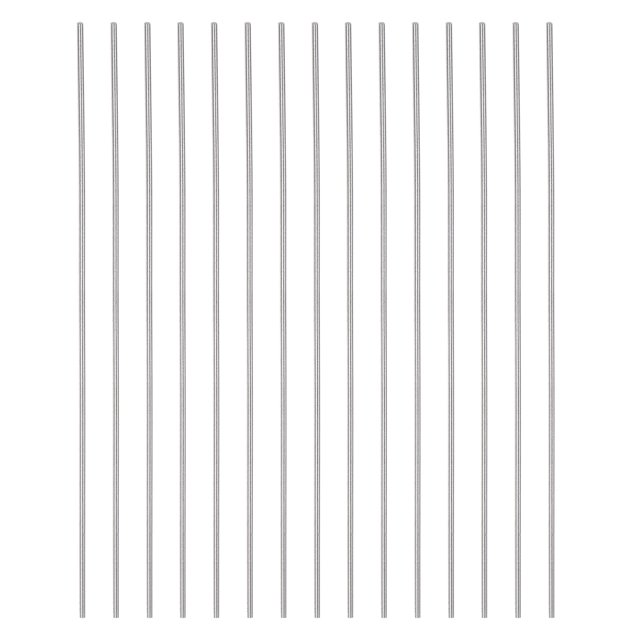 Unique Bargains 15 Packs 1.1mm x 100mm High Speed Steel (HSS) Round Rod Lathe Bar Stock DIY Tool