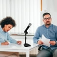 thumbnail image 4 of Miangastore Desk Microphone Stand with Base Adjustable Table Mic Stand with Shock Mount Holder and Mic Clip, 4 of 9