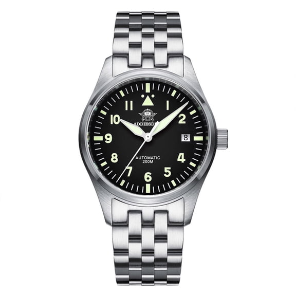 ADDIESDIVE Men's Automatic Diver Watch with Sapphire Crystal, 200m Water Resistance, Super Luminous, 316L Stainless Steel Analog Watches