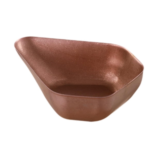 Vaso dosificador de granos de café Bandeja de pesaje Exhibidor de acero inoxidable de cocina Dosis única oro rosa