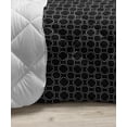 thumbnail image 3 of Minimalist Down Alternative Comforter, Futuristic Geometric Hexagons Forming Chevron Zigzags with Polygons Triangles, Microfiber Quilt for All Season, 5 Sizes, Grey White, by Ambesonne, 3 of 3