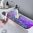 thumbnail image 7 of Kdxio Colorful Purple Cosmos Flower Pattern Non-Slip Diatom Mud Faucet Drain Pad,Self Absorbent Mat for Kitchen Sink for Variety Kitchen & Bathroom Countertops, 7 of 7