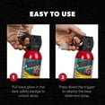 thumbnail image 5 of Counter Assault Bear Spray - Bears, Mountain Lions, Coyotes - Long-Range 32ft Distance - Pepper Spray Safety Gear for Hiking & Camping Protection - 2% Capsaicin - 8.1 oz, 5 of 6