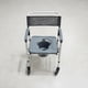 thumbnail image 4 of Silla Comodo De Aluminio Plegable Gris Con Ruedas, 4 of 10