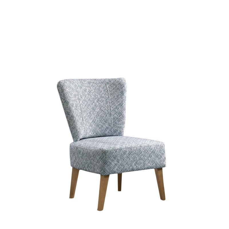 Soft Modern Marley Accent Chair, Blue and White Thatch - Walmart.com
