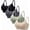 Black/Dark Grey/Green/Beige, variant on Sports Cami Bras Pack for Women - Basic V-Neck Padded Seamless Bras with No Underwire