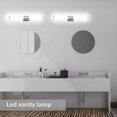 thumbnail image 4 of Espejo De Maquillaje Luz Frontal 22W 85-265V 50/60Hz Luz De Lavabo Led Con Ángulo De Haz De 180 ° Luz De Espejo De Vanidad Protección Ocular Tubo De Luz De Pared Led Muyoka Hogar, 4 of 7
