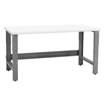 

BenchPro 30 x 48 x 30 to 36 in. Adjustable Height Roosevelt Workbenches with Formica Laminate Top Gray & White