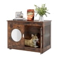 thumbnail image 1 of Costway Furniture Style Dog Crate for Small Medium Dogs Translucent Window Lockable Door, 1 of 10