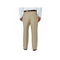 thumbnail image 3 of Haggar Men's Big & Tall Cool 18® Solid Pleat Front Pant Classic Fit 41714529486, 3 of 6