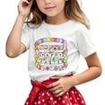 thumbnail image 1 of Xuewenshw Children's Casual Letter Pattern Print Multicolor Round Neck Short Sleeves Rjd2 Shirt, 1 of 4