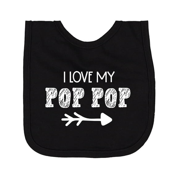 Inktastic I Love My Pop Pop with Arrow Newborn Bib