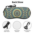thumbnail image 3 of Fuzoiu Round Mandala1 Print Neoprene Eyeglass Case,Portable Glasses Cases for Men Women,Soft Sunglasses Pouch, 3 of 6